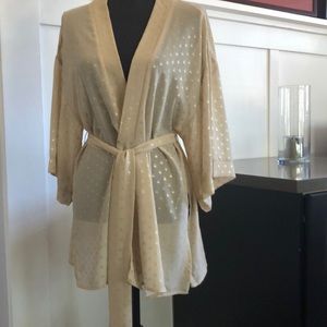 BCBGeneration Kimono Sheer Blush NWOT one size